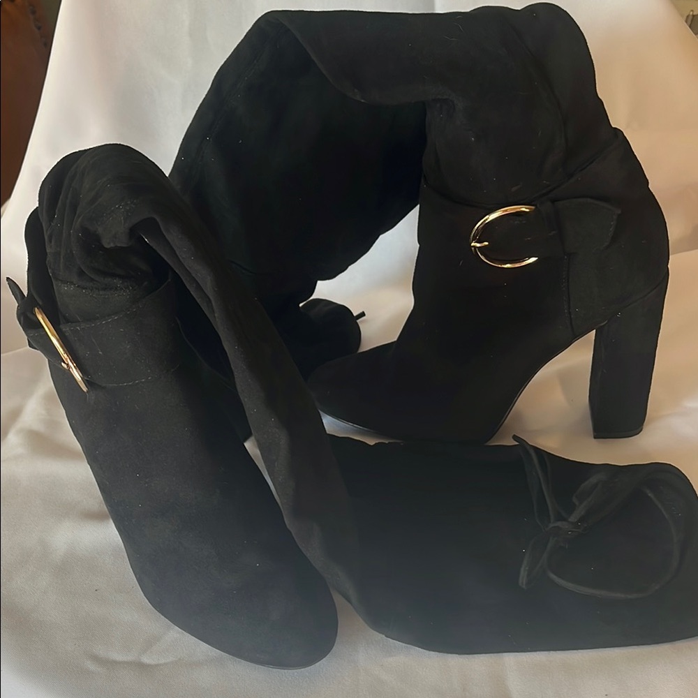 Elegant Black Over the Knee Women's Boots